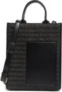 BCBG Mini Whipstitched Straw Tote Bag