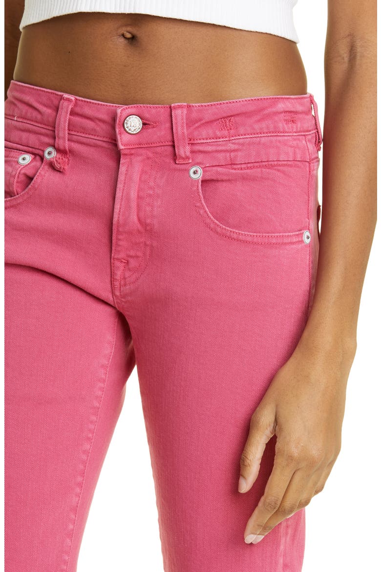 Straight Leg Boy Jeans, Alternate, color, VIVID PINK STRETCH
