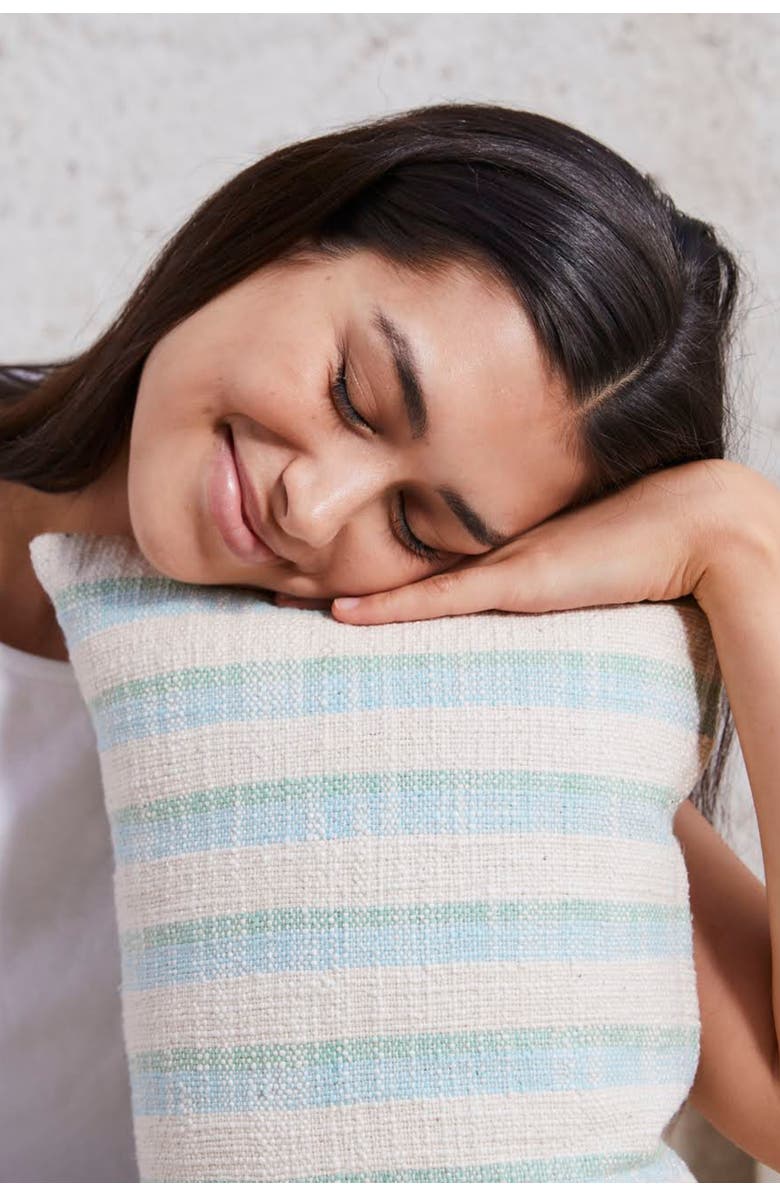 Pillowpia Phineas Lumbar Pillow Cover, Alternate, color, Sea