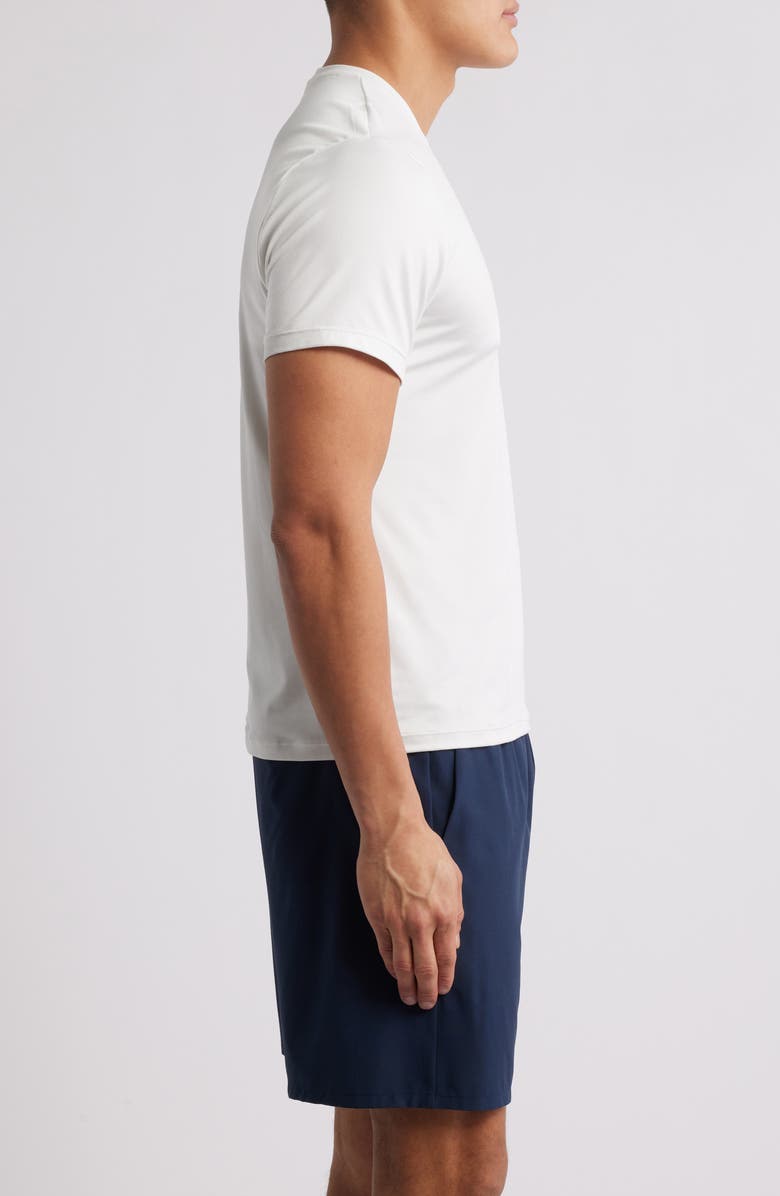 Zella Dynamic Crewneck T-Shirt, Alternate, color, Ivory