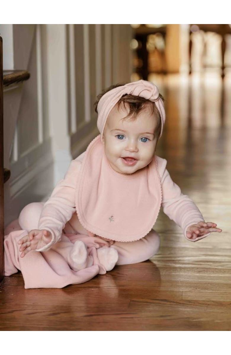 Ely
s 
Co. Velour Pocket Full of Flowers Collection - Bib, Alternate, color, Pink