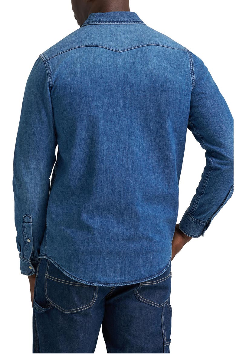 Long Sleeve Western Shirt, Alternate, color, BROOKSIDE