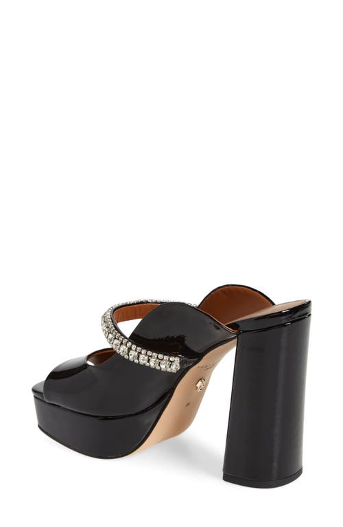 Kurt Geiger Duke Platform Peep Toe Sandal In Black
