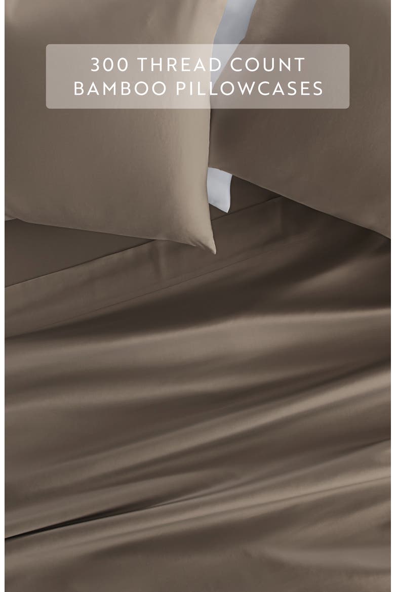 Set of 2 Pillowcases, Alternate, color, TAUPE