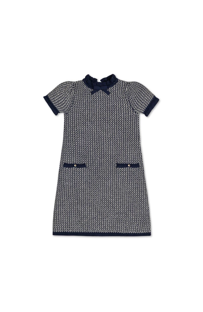 Hope & Henry Baby Girls' Organic Ruffle Edge Sweater Dress, Infant, Alternate, color,