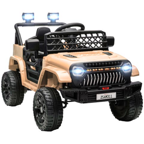 12V Kids Ride On Truck w/ Remote, Spring Suspension, 3 Speeds