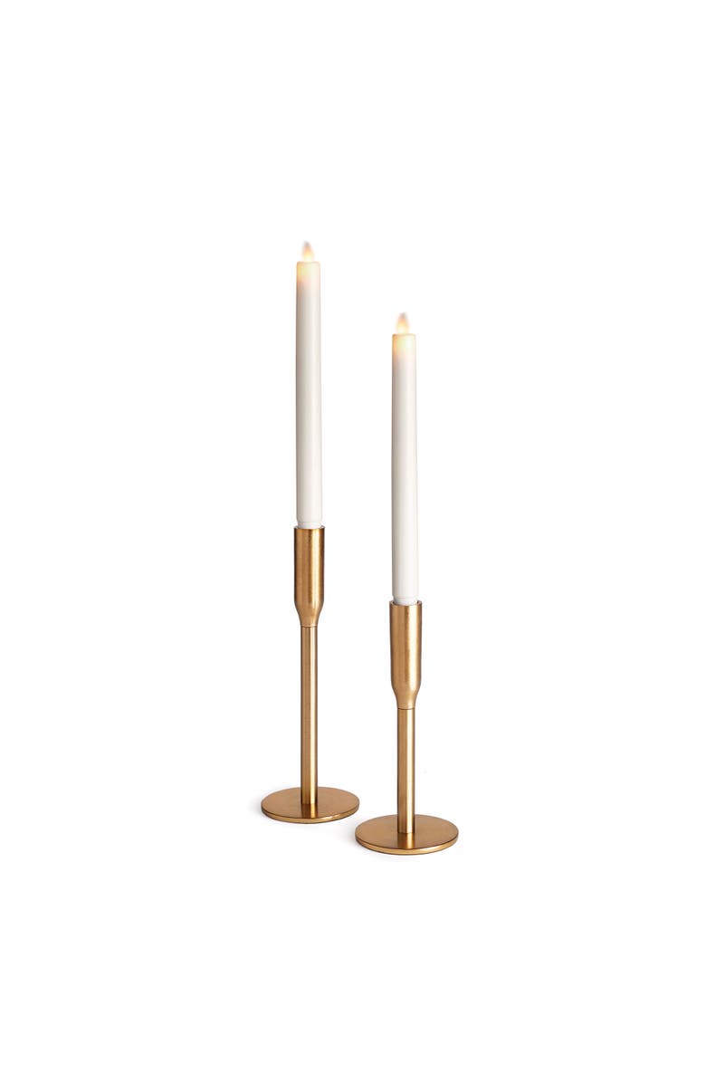 Napa Home & Garden Killian Taper Holders Set of 2, Main, color, Gold