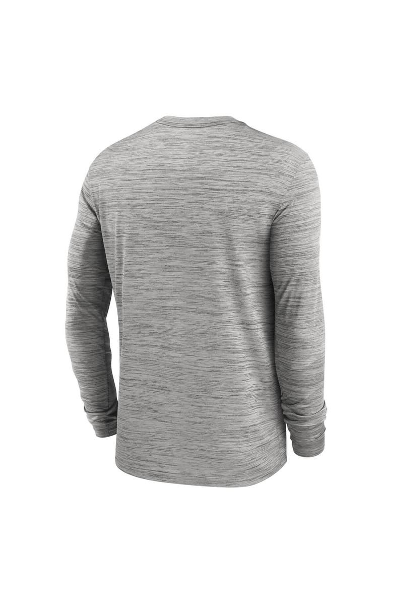 Nike Men's Nike Gray LSU Tigers 2025 Sideline Velocity Performance Long Sleeve T-Shirt, Alternate, color, 