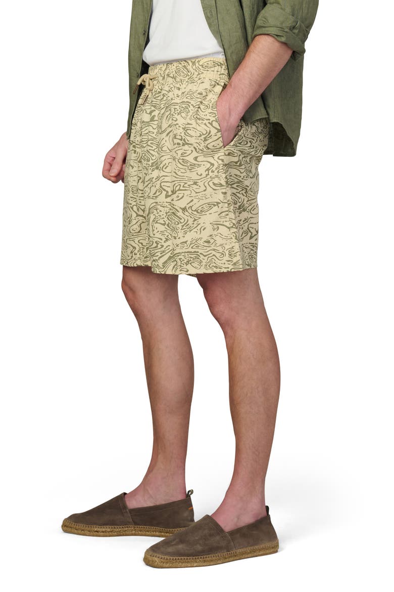 Loose Fit Print Shorts, Alternate, color, TROPICAL GREEN