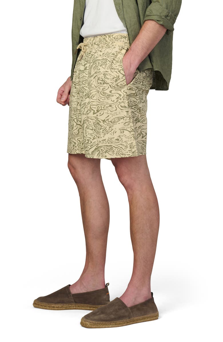 Joe's Loose Fit Print Shorts, Alternate, color, Tropical Green