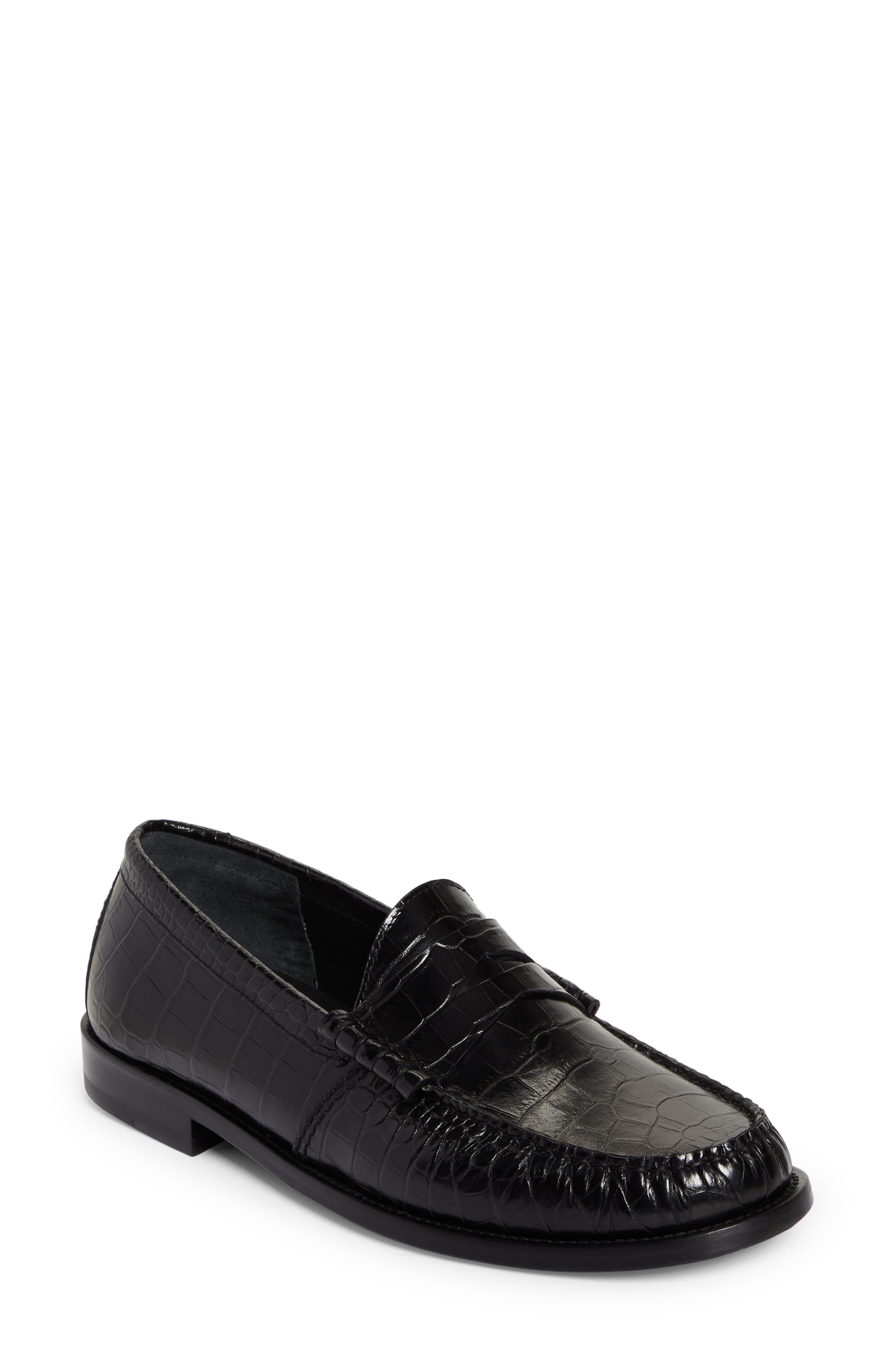 Rhude Croc Embossed Penny Loafer, Main, color, 