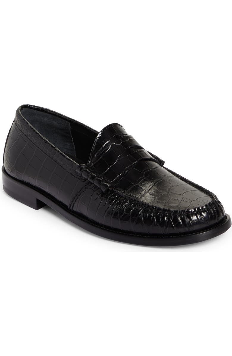 Rhude Croc Embossed Penny Loafer, Main, color,