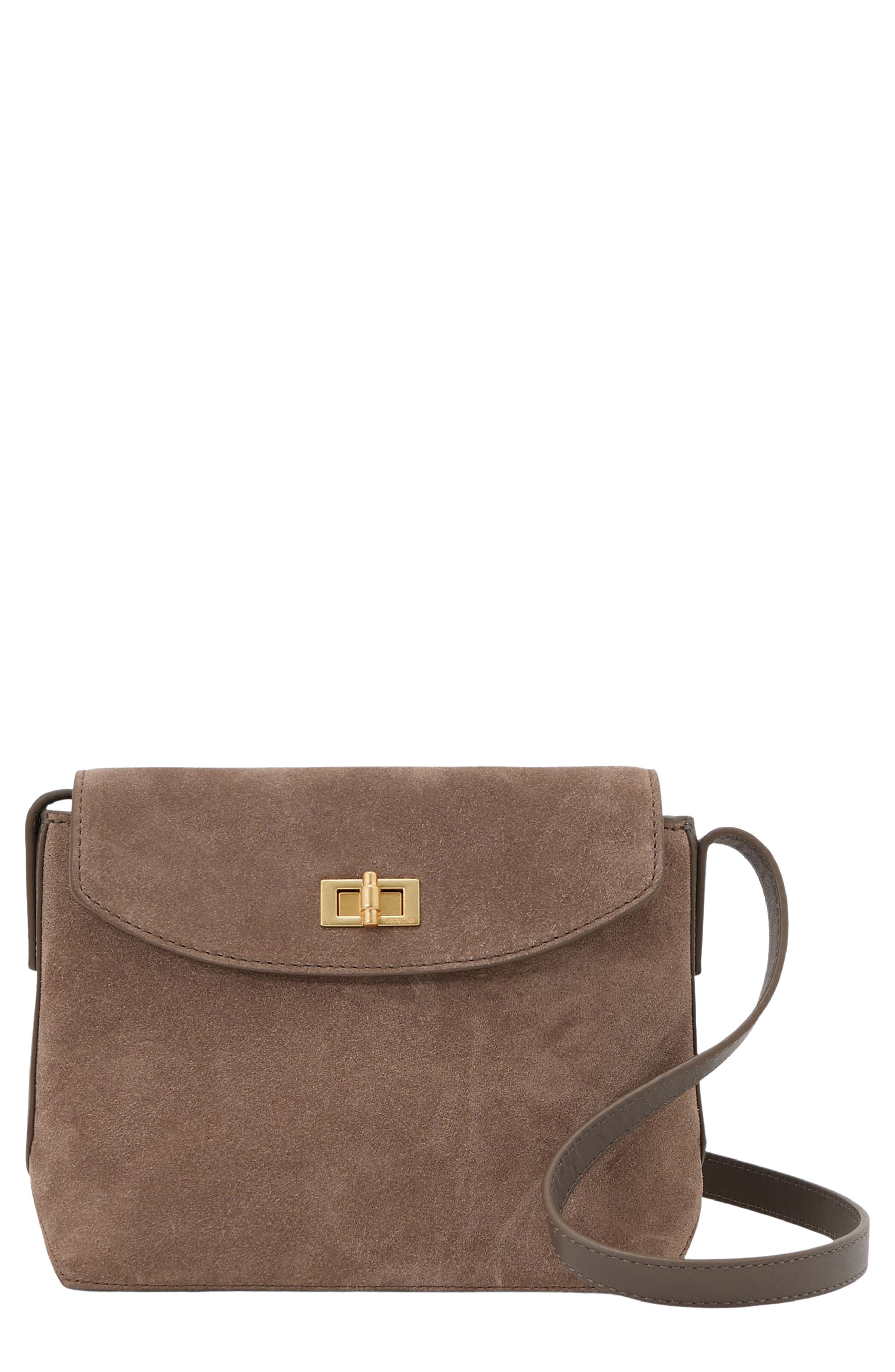 Reiss Brea Crossbody Bag, Main, color, Taupe