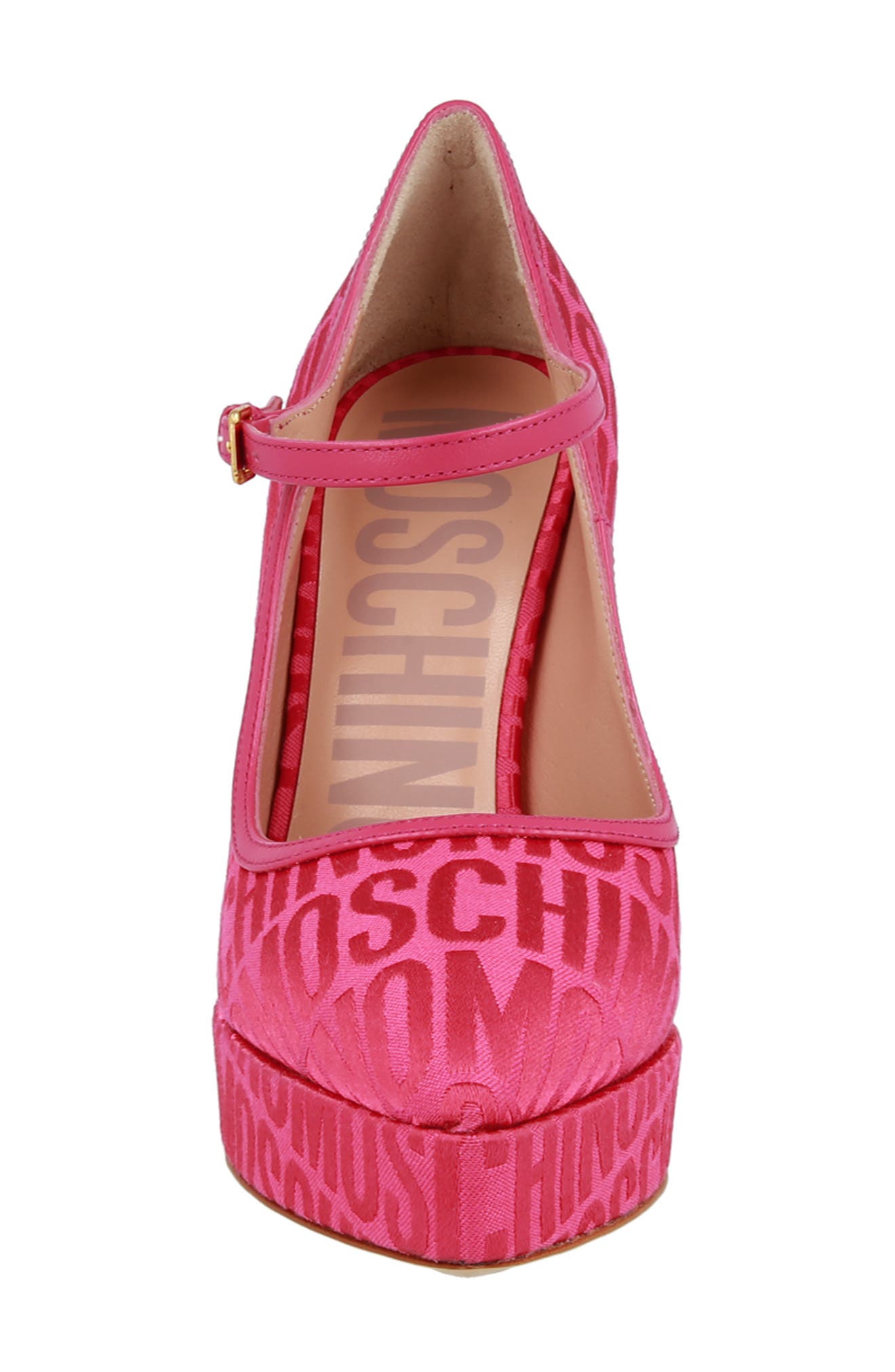 Moschino Canvas Mary Jane Pump, Alternate, color, 