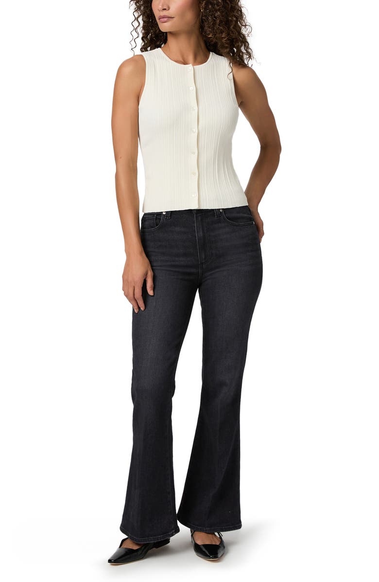 PAIGE Leira Button Front Sweater Tank, Alternate, color, Antique White