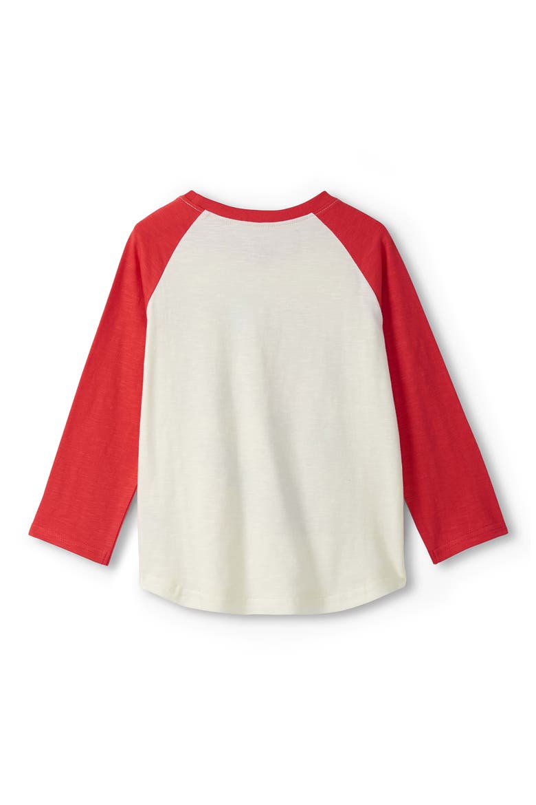 Kids' Dinosaur Colorblock Cotton Graphic T-Shirt, Alternate, color, NATURAL