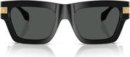 Versace 52mm Rectangular Sunglasses
