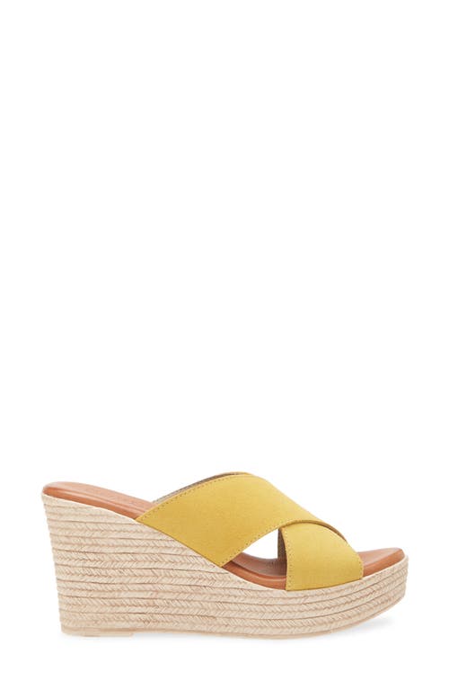 Cordani Braylin Espadrille Wedge Sandal In Mango Suede