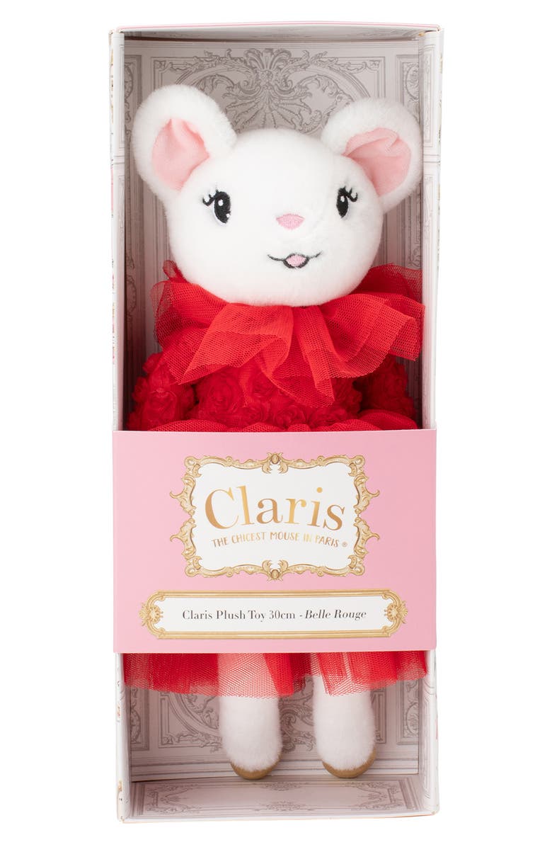 Claris the Mouse Kids' Claris the Mouse Belle Rouge Plush Doll, Main, color, Red