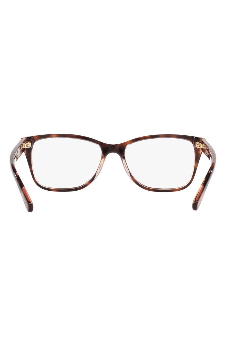 COACH 52mm Rectangular Optical Glasses, Alternate, color, 