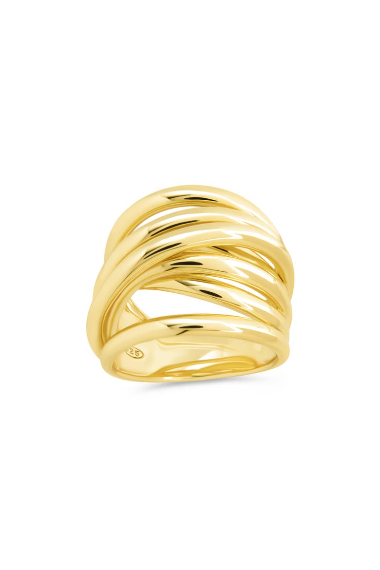Rebecca Layered Band Ring, Alternate, color, GOLD