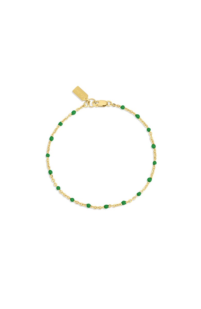 Set & Stones Kaz Bracelet, Main, color, Gold / Emerald