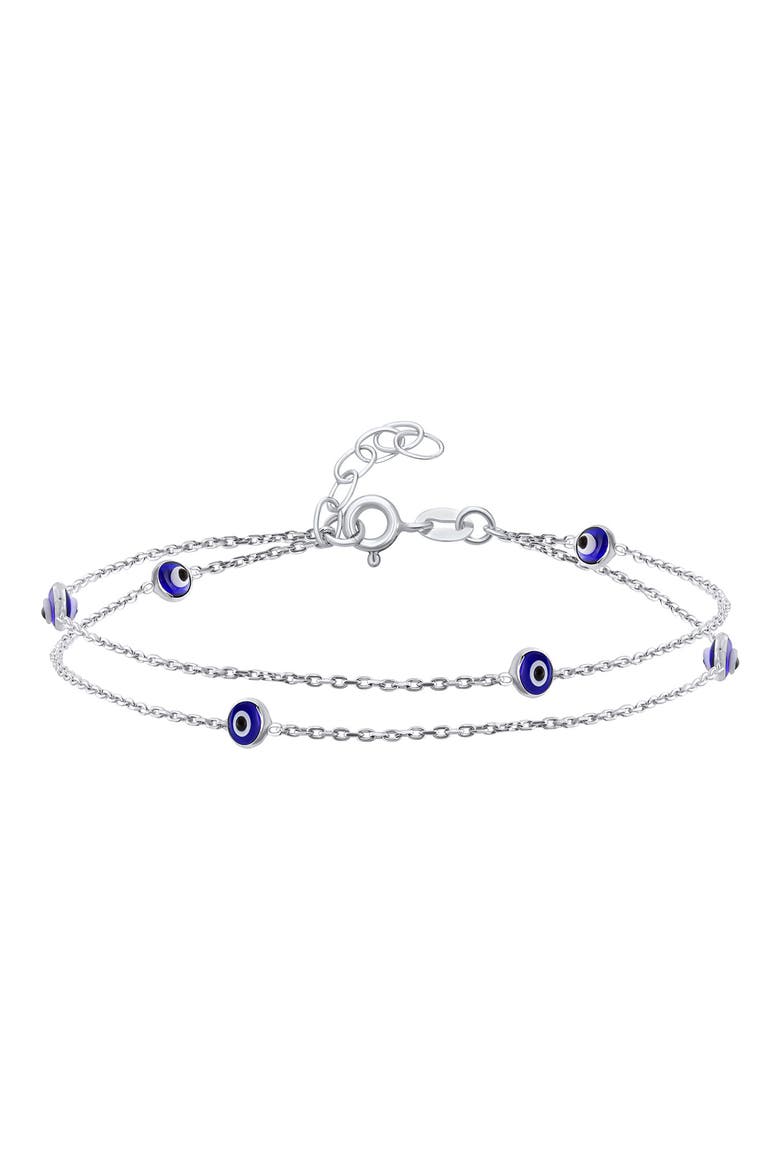 Sterling Silver Evil Eye Glass Anklet video