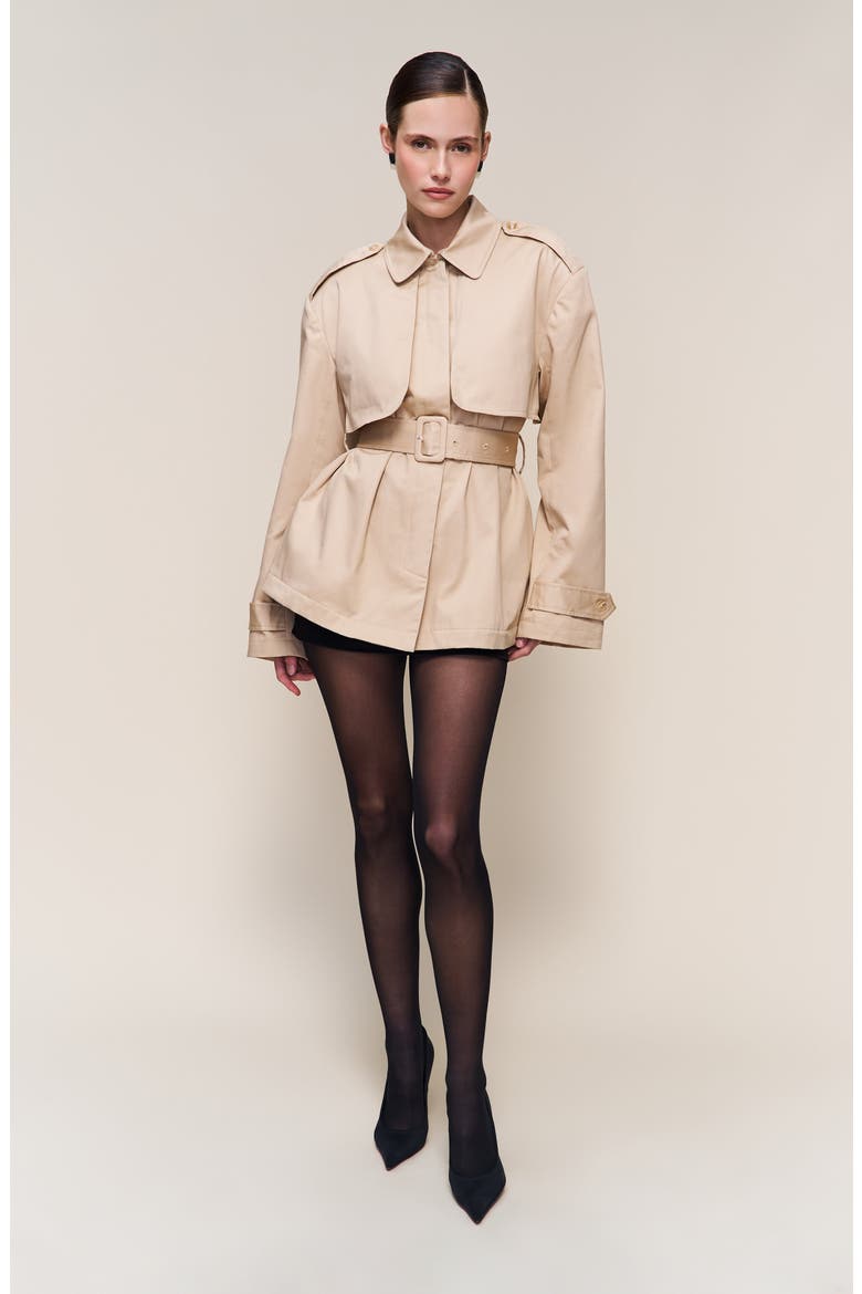 Thea Trench Coat, Main, color, Soft Taupe