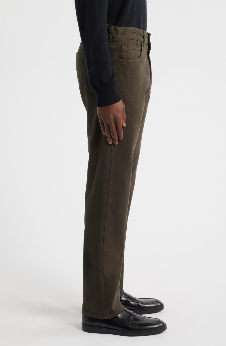 Canali Regular Fit Comfort Denim Jeans, Alternate, color, Brown