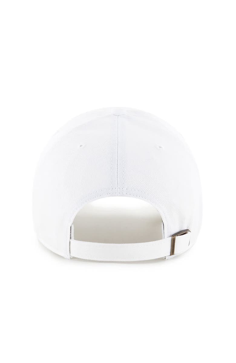'47 Men's '47 White Indiana Fever Core Logo Clean Up Adjustable Hat, Alternate, color, White