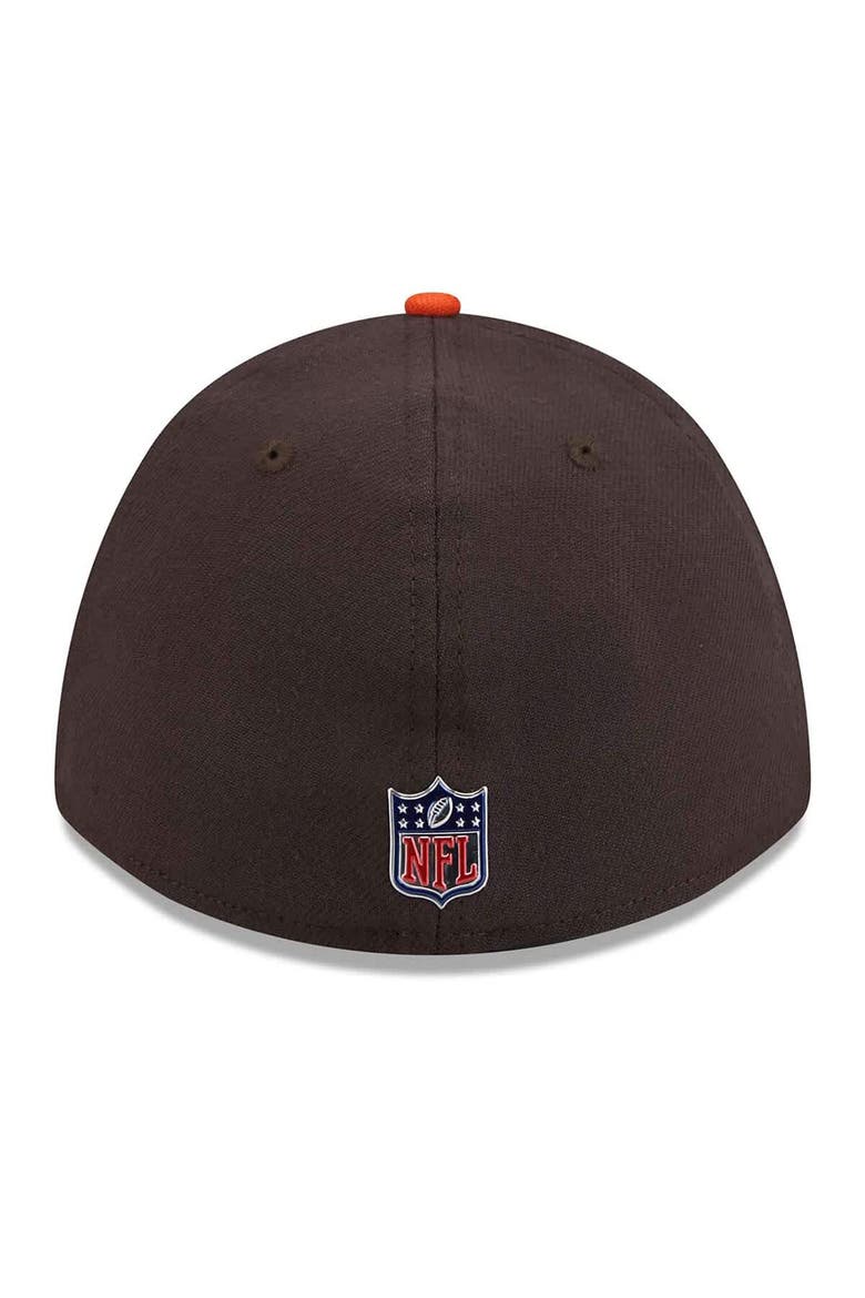 Men's New Era  Brown/Orange Cleveland Browns 2026 NFL Draft 39THIRTY M-Crown Flex Hat, Alternate, color, Brown
