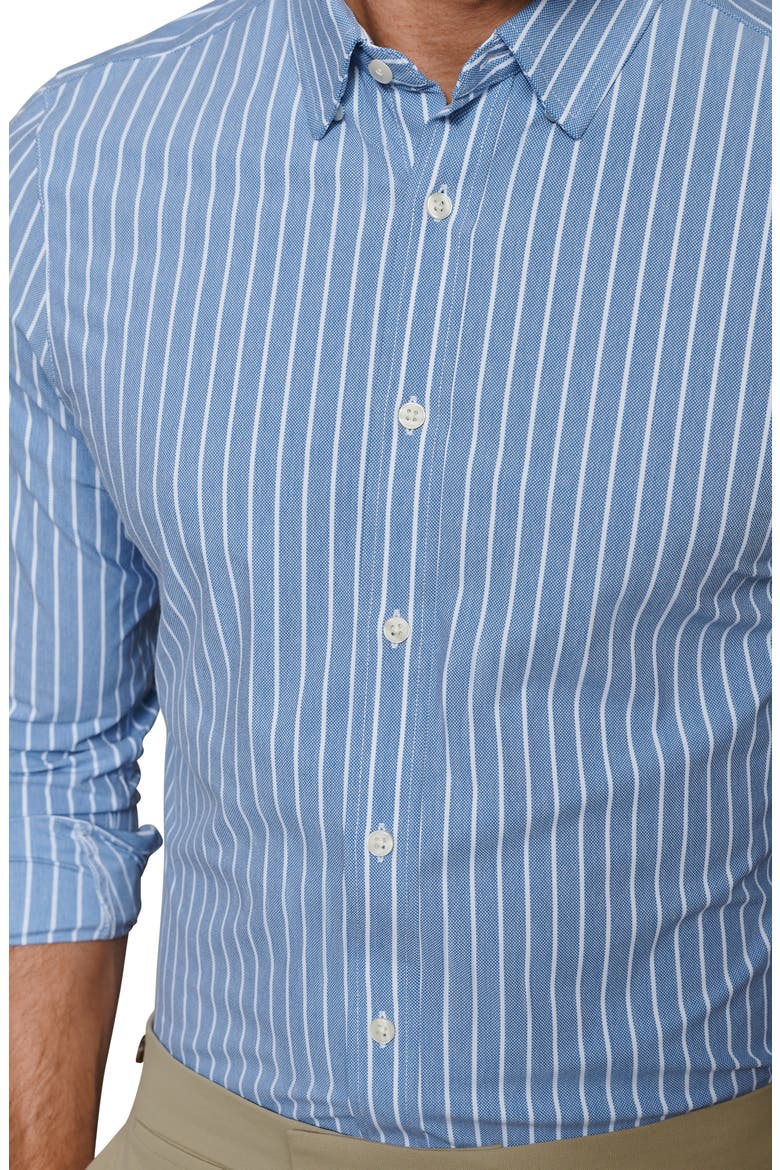 Commuter Pro Slim Fit Button-Up Shirt, Alternate, color, BLUE OXFORD STRIPE