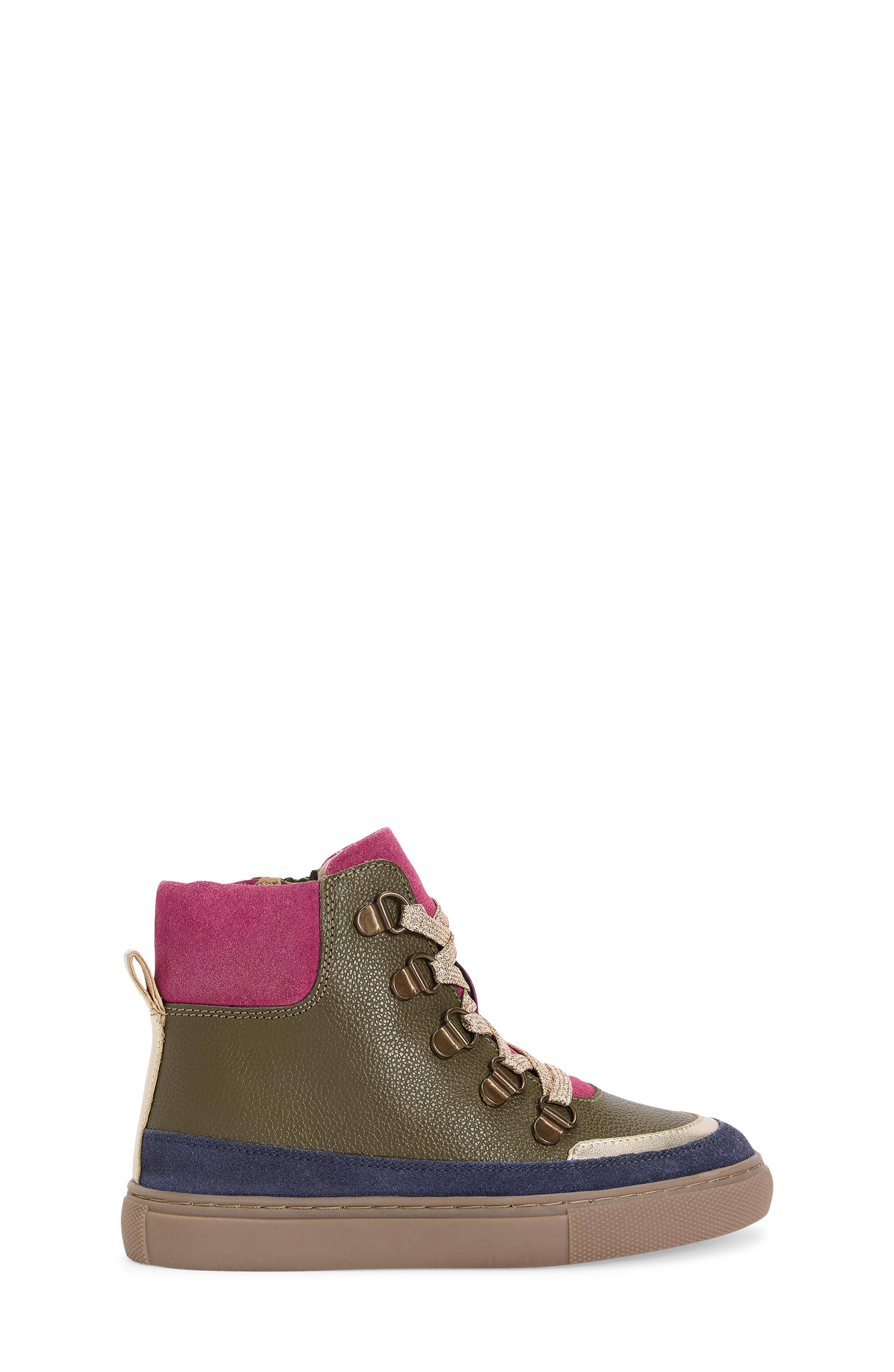 Kids' Lace-Up Boot, Main, color, GREEN MULTI
