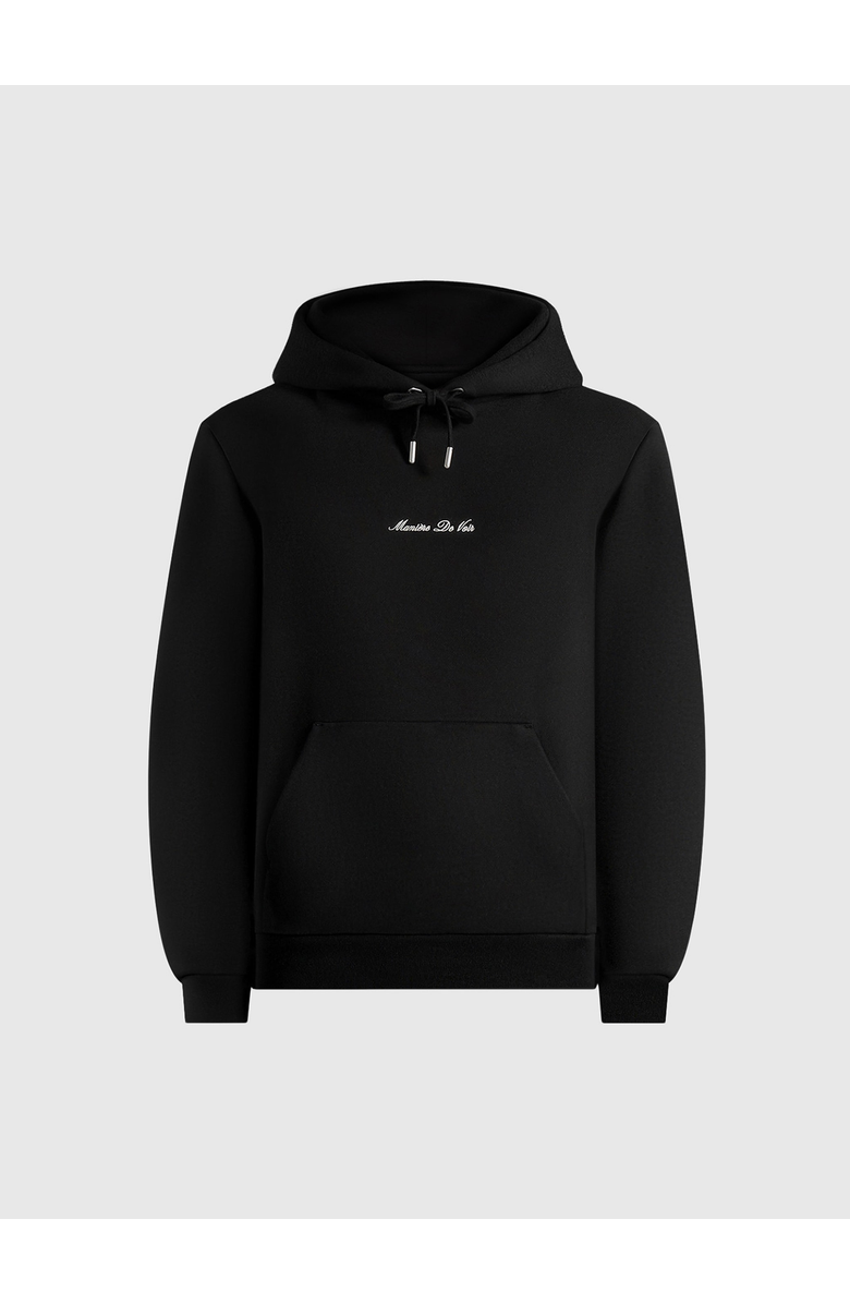 Manière De Voir Signature Regular Fit Hoodie, Alternate, color, Black