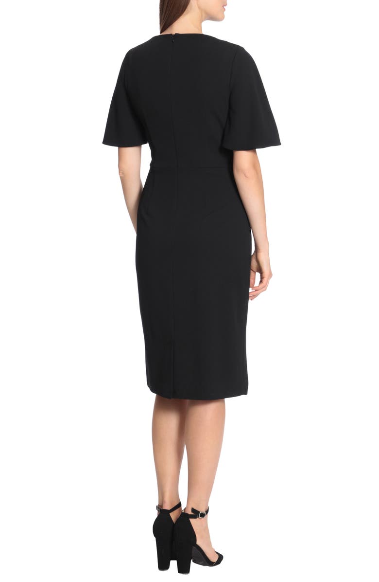 Maggy London Flutter Sleeve Sheath Dress, Alternate, color, 