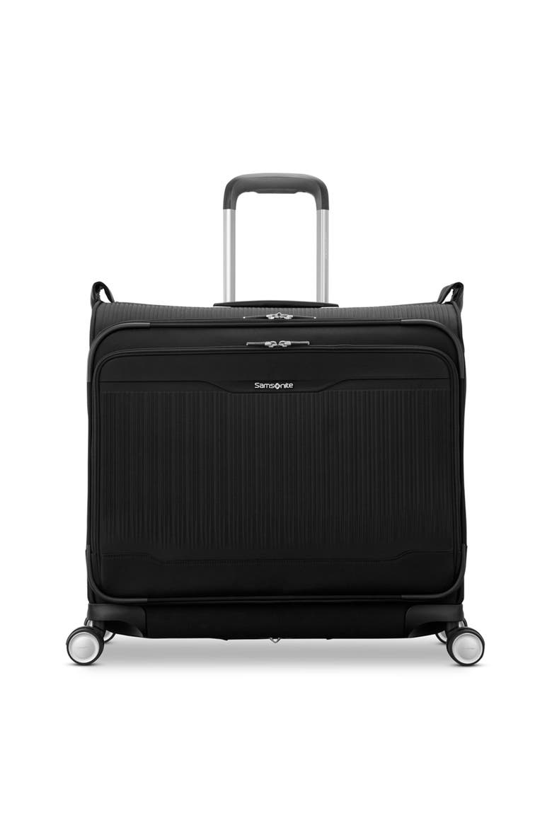 Silhouette 18 Spinner Garment Bag, Main, color, Black