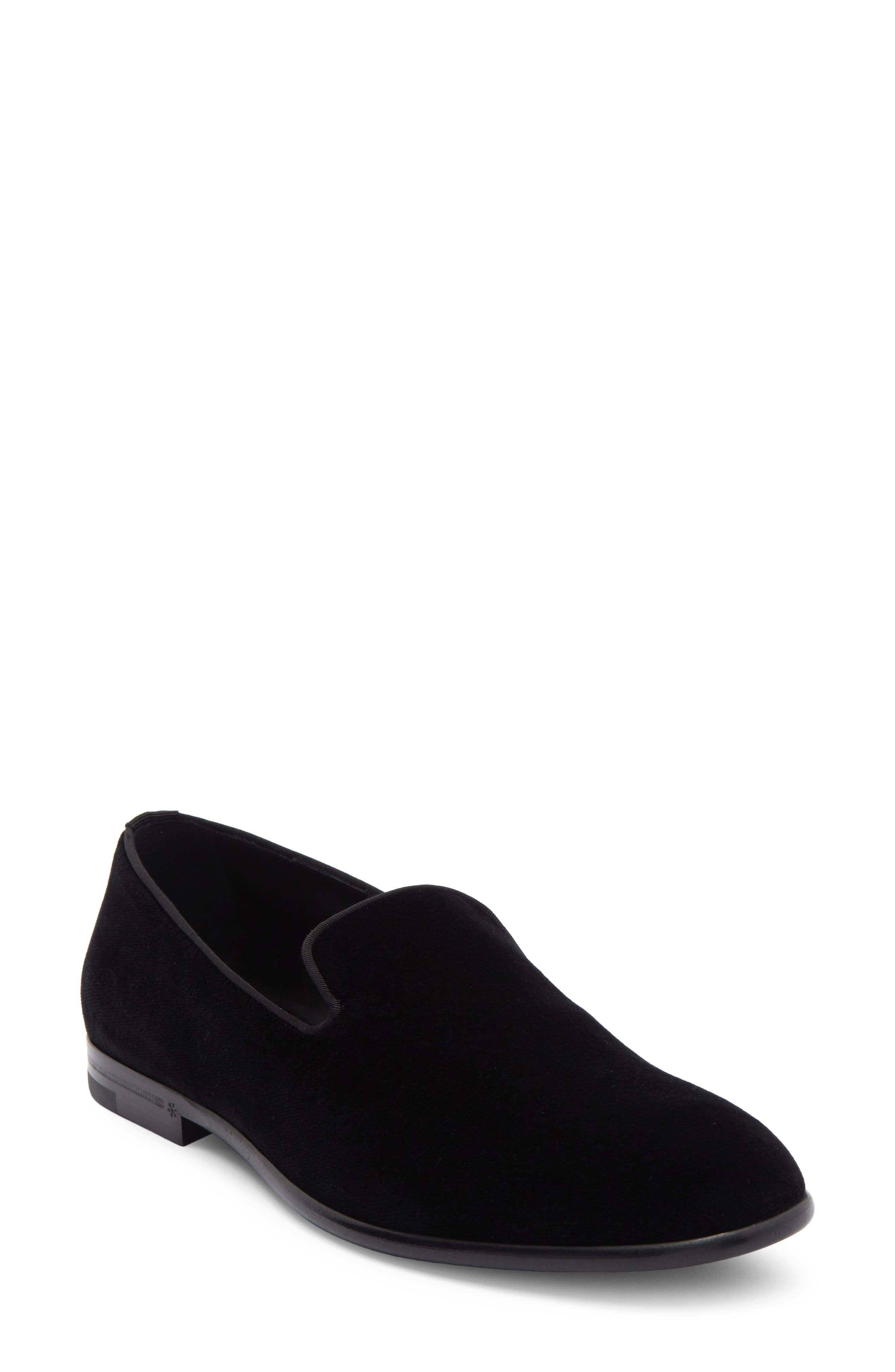 Dolce&Gabbana Velveteen Venetian Loafer, Main, color, 80999 Black