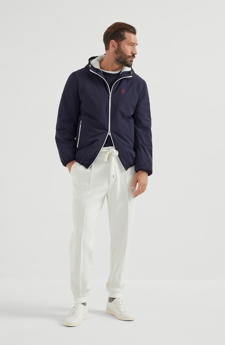 Brunello Cucinelli Outerwear with hood, Alternate, color, Navy Blue