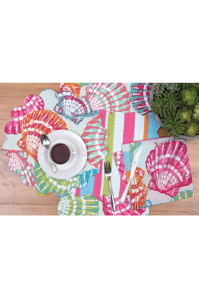 Merritt Island Dining Table Runner, Alternate, color, Pink