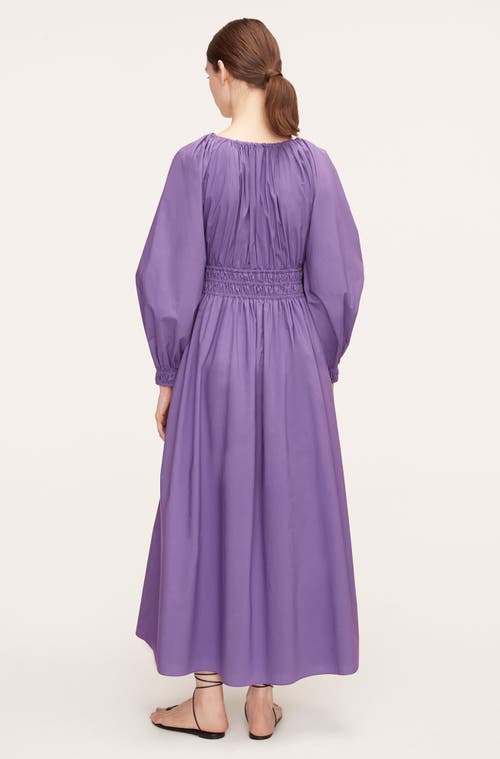 REBECCA TAYLOR REBECCA TAYLOR POPLIN SMOCKED WAIST DRESS