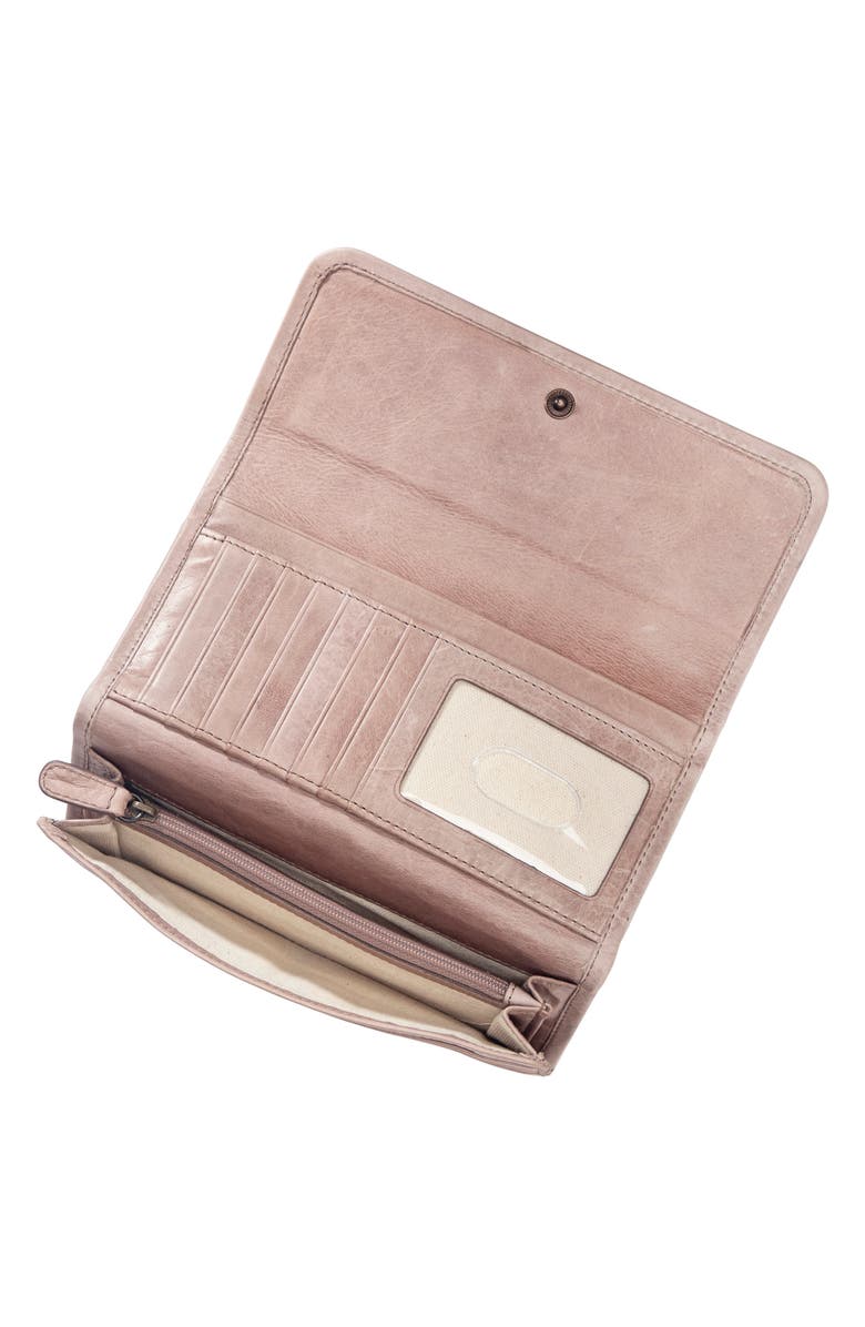 Frye Melissa Leather Wallet, Alternate, color, Mushroom