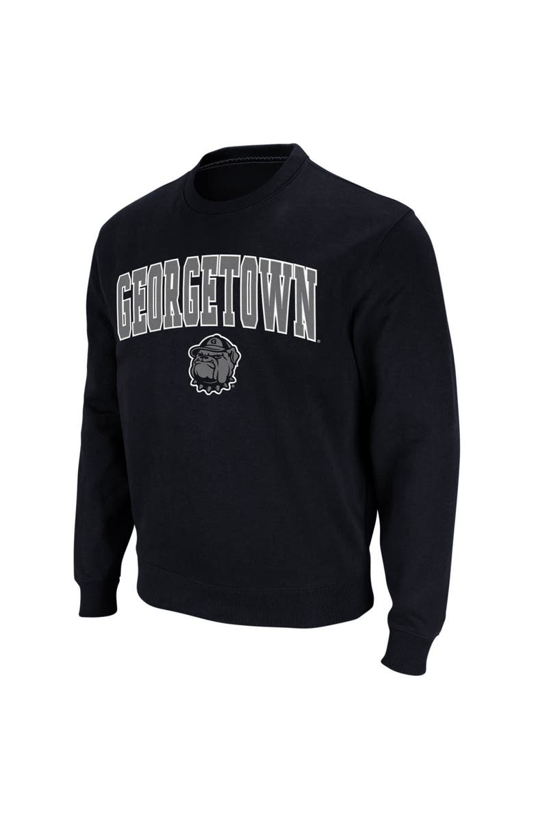 COLOSSEUM Men's Colosseum Navy Georgetown Hoyas Arch & Logo Crew Neck Sweatshirt, Alternate, color, Navy