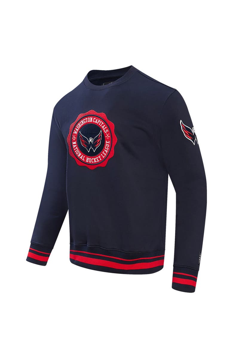 PRO STANDARD Men's Pro Standard Navy Washington Capitals Crest Emblem Pullover Sweatshirt, Alternate, color, Navy