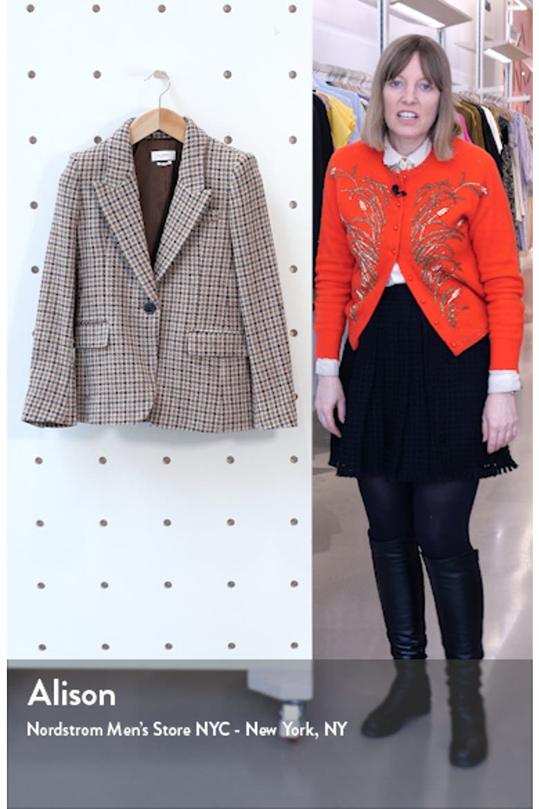Kerstin Plaid Wool Blazer video