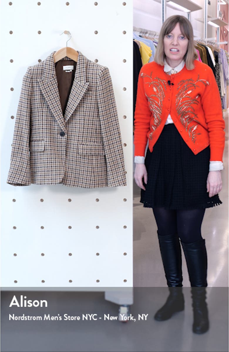 Kerstin Plaid Wool Blazer, sales video thumbnail