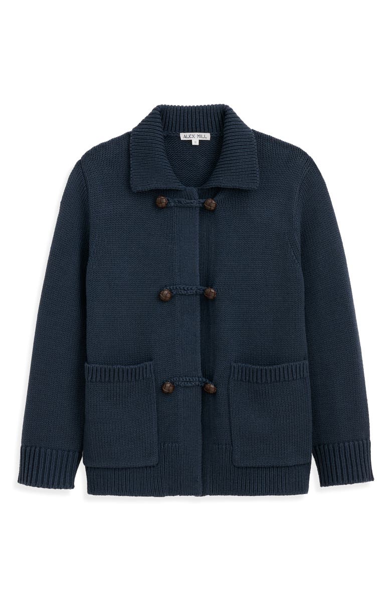 Alex Mill Ada Cotton Sweater Jacket, Alternate, color, Evening Sky