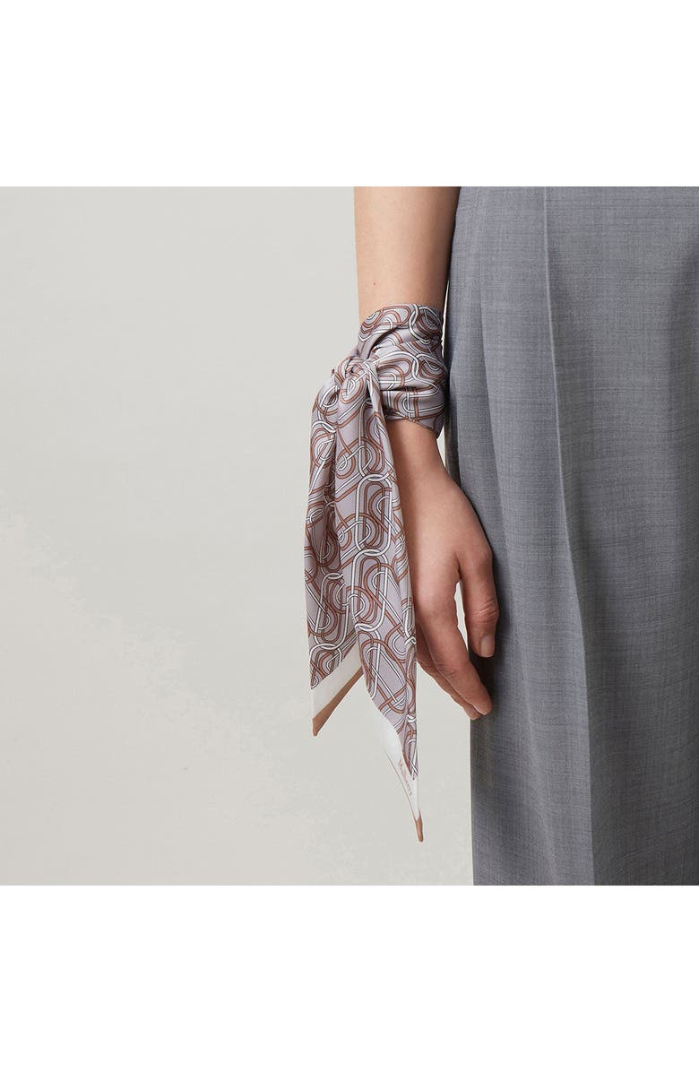 Mulberry Softie Chain Print Twilly Scarf, Alternate, color, 