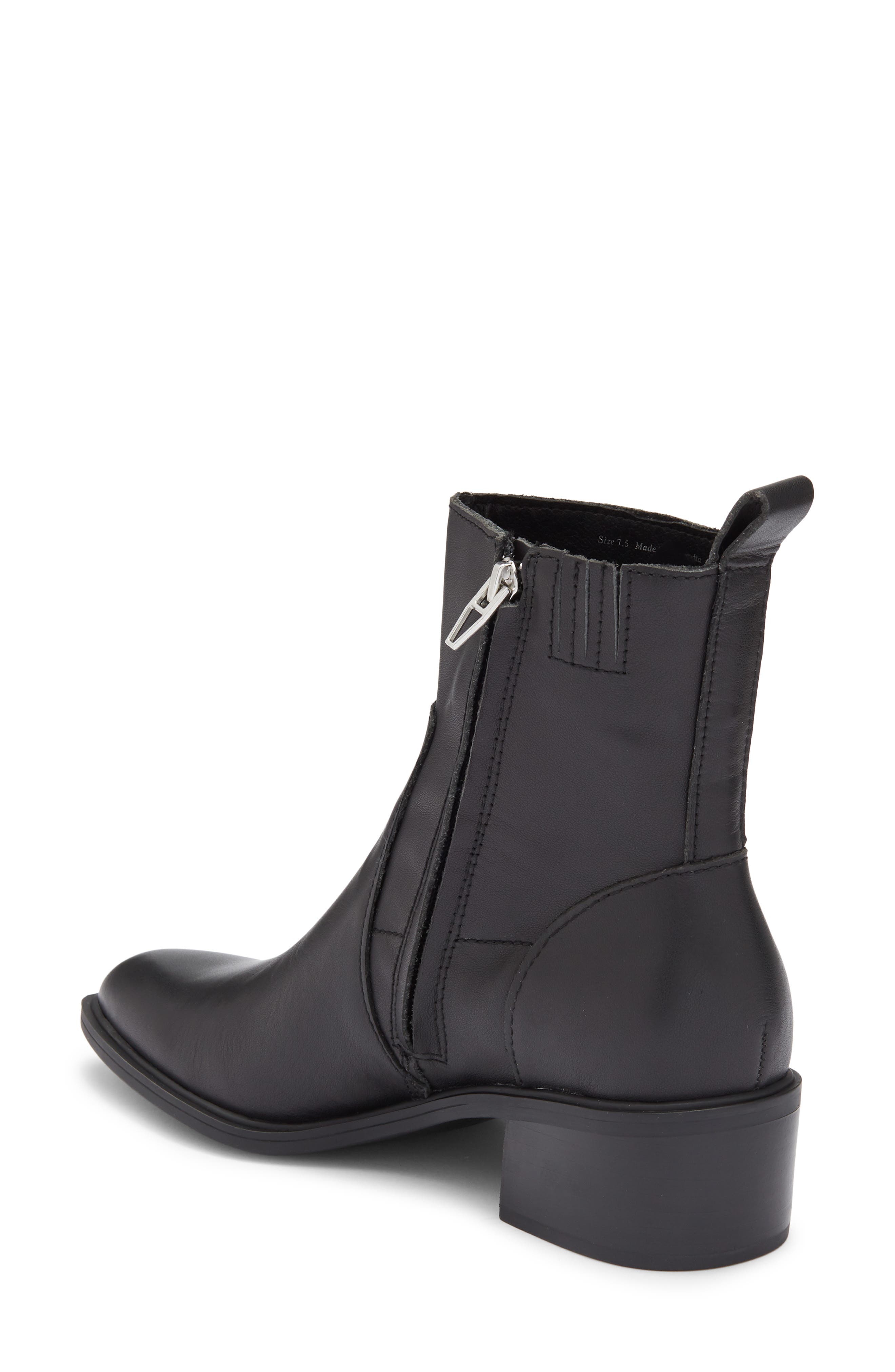 Dolce Vita Briele Pointed Toe Bootie, Alternate, color, Black Leather