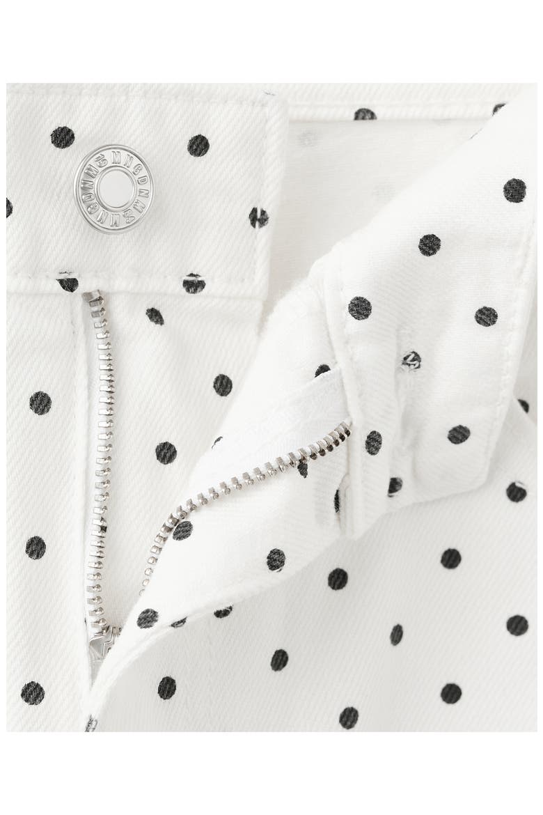 Dot Balloon Jeans, Alternate, color, WHITE