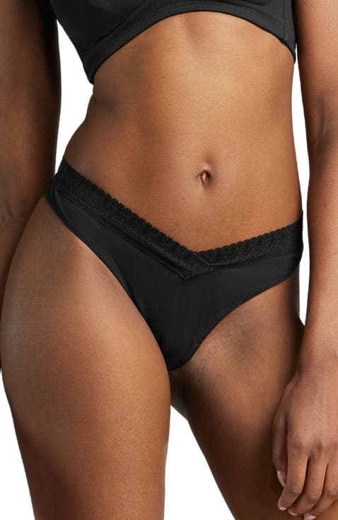 Organic Cotton Lace Thong